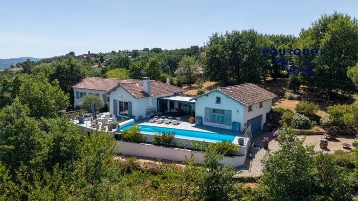 Maison avec vue panoramique sur les hauteurs de Condrieu